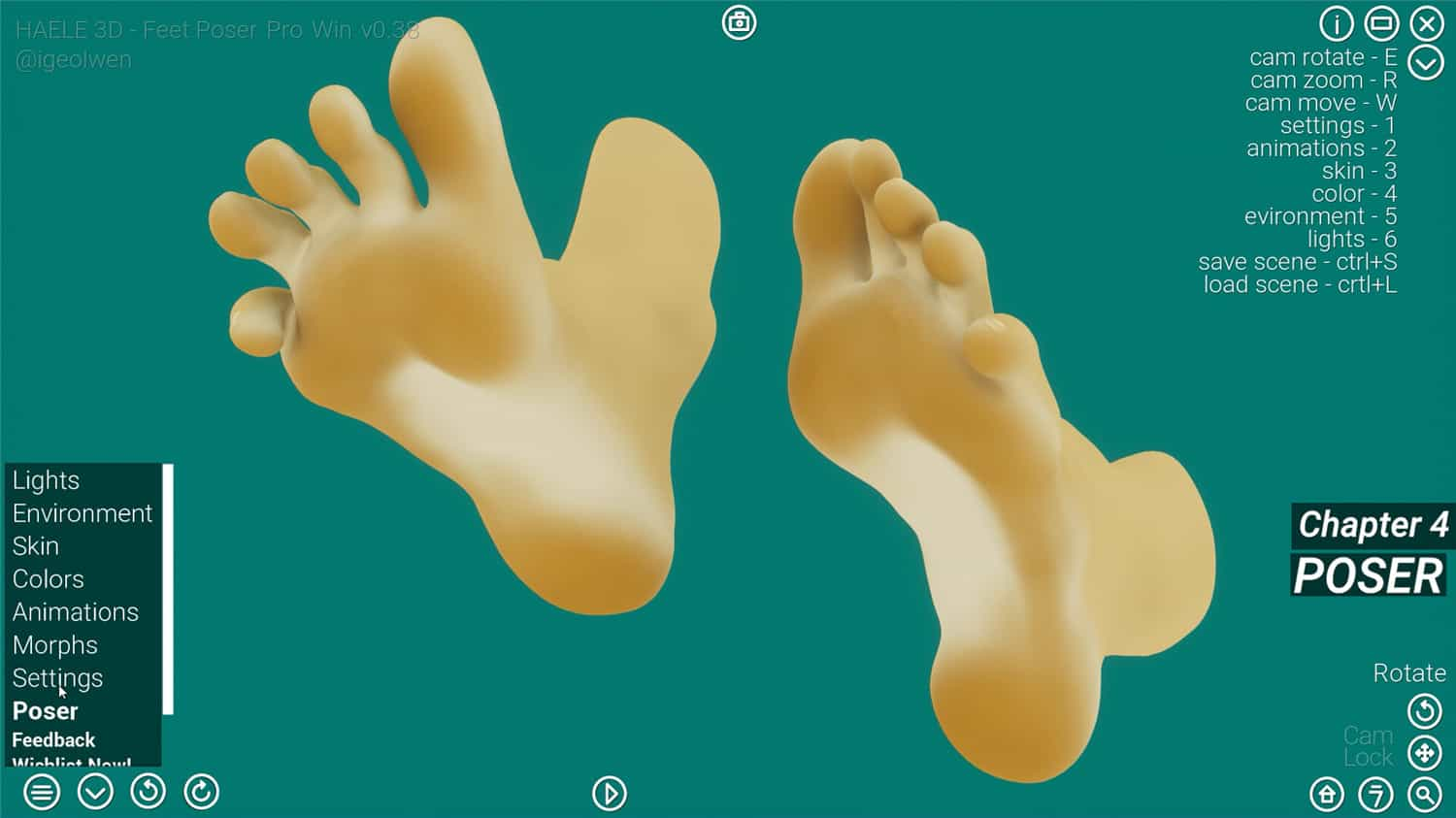 足部造型模拟器 - 专业版/HAELE 3D - Feet Poser Pro