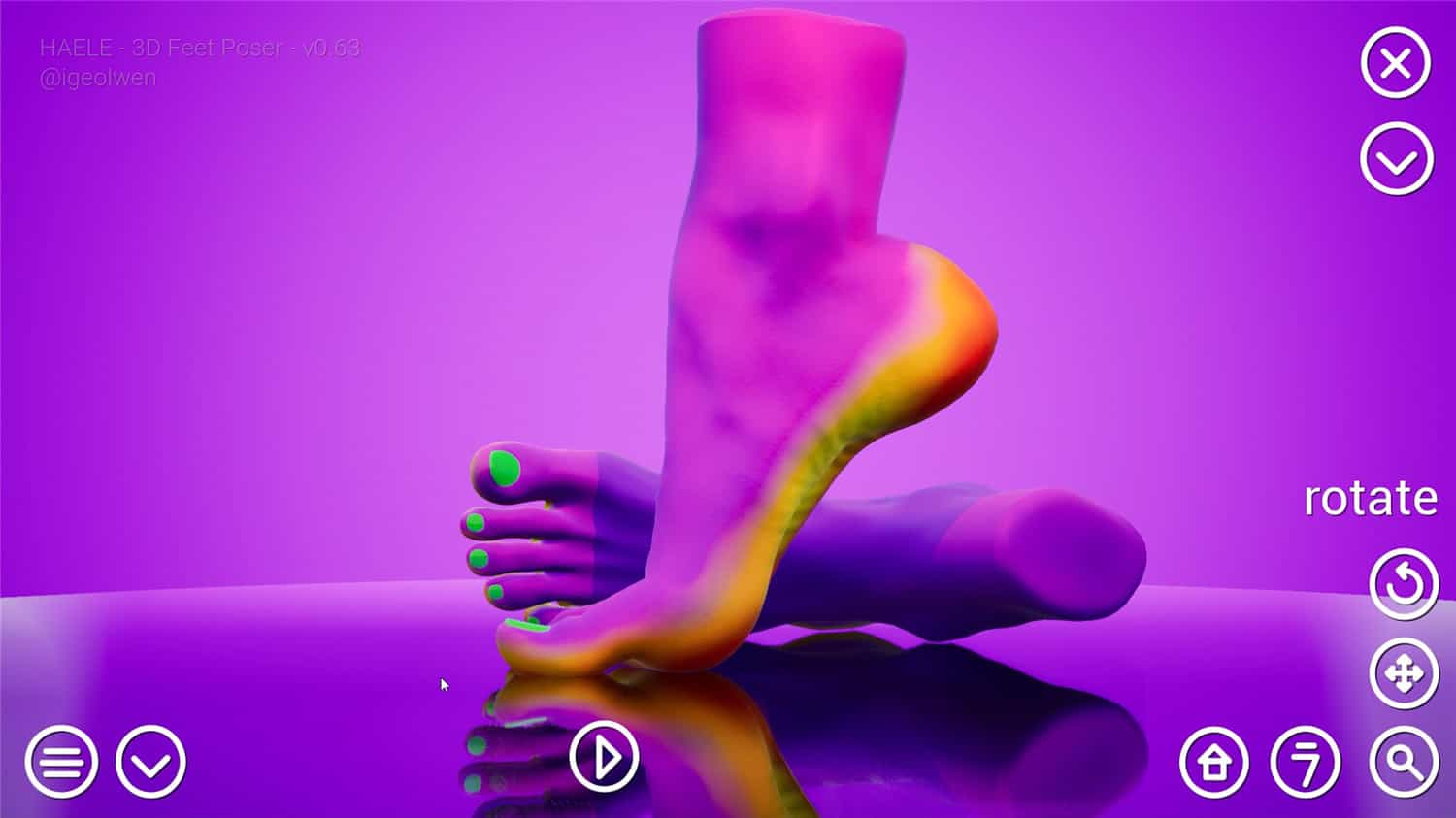 足部造型模拟器 - 专业版/HAELE 3D - Feet Poser Pro