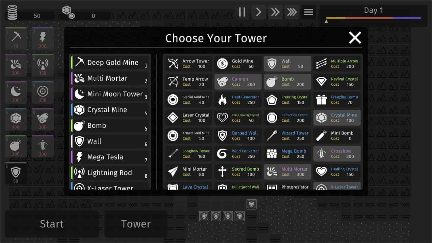 极简塔防/Minimalist Tower Defense